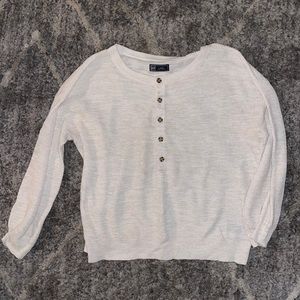 Off white/ oatmeal color sweater. SIZE LARGE.